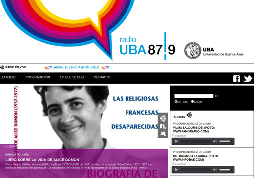 Diana Vi&ntilde;oles en Radio UBA